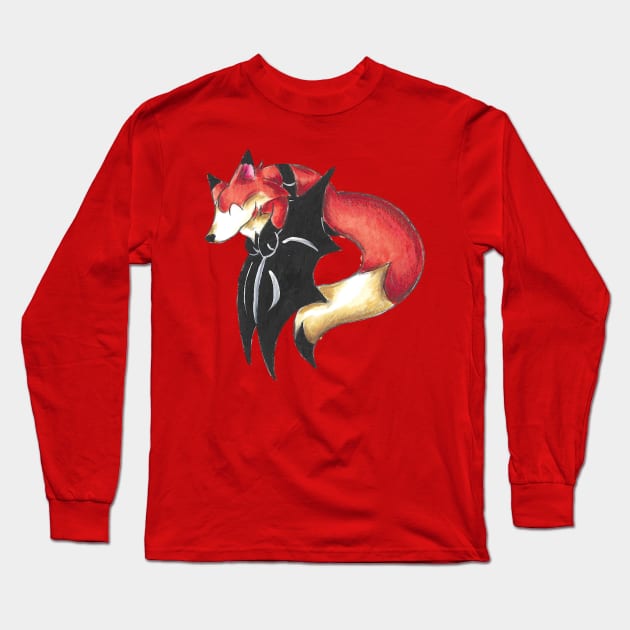 Flying Fox Long Sleeve T-Shirt by KristenOKeefeArt